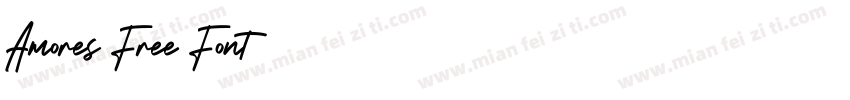 Amores Free Font字体转换